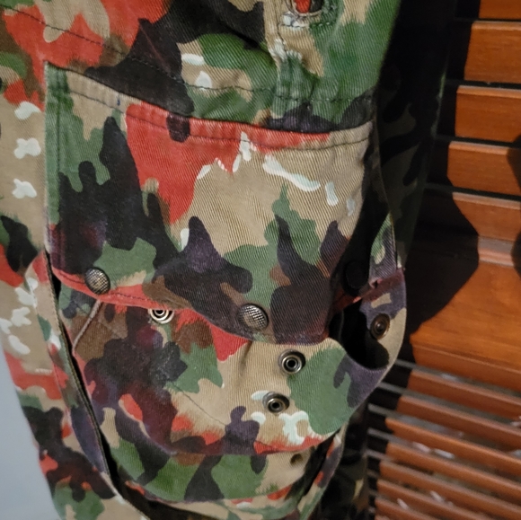 Authentic vintage Swiss Alpenflage camo field pants - Picture 3 of 7